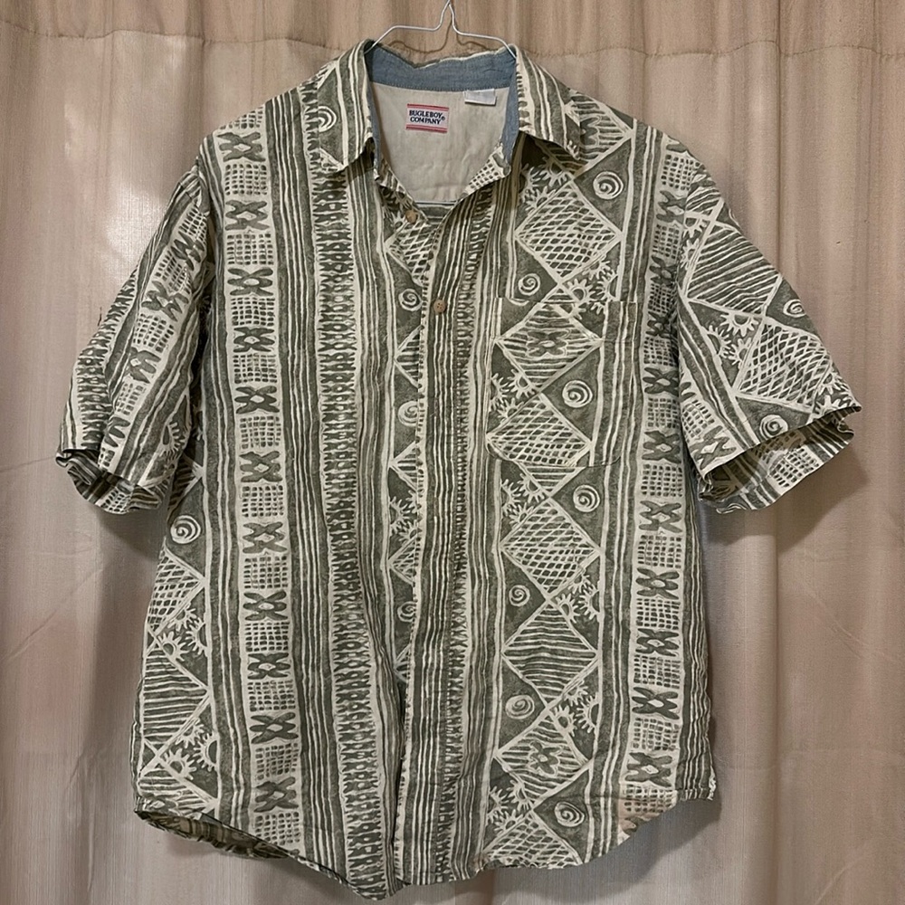 Bugleboy company short sleeve button up